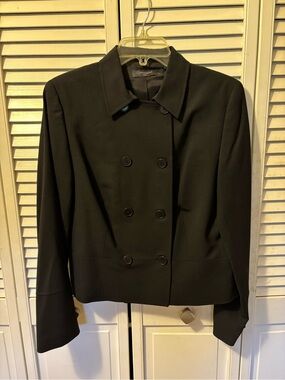 Context 14P Black Double-Breasted Jacket